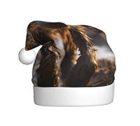 WHJWZY Chapeau de Noël pour adulte - Accessoire festif | Halloween, cérémonies annuelles, fêtes de fin d'année, motif hyène solitaire