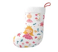 WHJWZY Chaussette de décoration de Noël pour les jours de fête et les fêtes de fin d'année, contes de fées en dessins animés imprimés