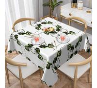 WHJWZY Nappe décorative carrée 137,2 x 137,2 cm - Tissu imperméable de qualité pour protection de table de salle à manger et décoration - Impression fourmi verte