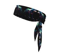 WHJWZY Serre-tête de sport - Bandeau confortable et élégant pour l'exercice et les activités sportives Pixel Wolf Picture