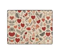 WHJWZY Tapis 160 x 121,9 cm - Tapis en flanelle pour salon, bureau et plus encore - Image murale d'amour