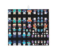 WHJWZY Tapis de séchage absorbant pour comptoir de cuisine en éponge Motif émeute 45,7 x 40,6 cm