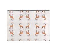 WHJWZY Tapis en flanelle pour salon, bureau et plus encore, motif cerf debout, 203,2 x 147,3 cm