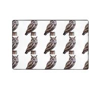 WHJWZY Tapis en flanelle pour salon, bureau et plus encore, motif chouette sinistre, 152,4 x 99,1 cm