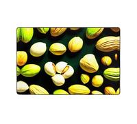 WHJWZY Tapis en flanelle pour salon, bureau et plus encore, motif pistache de noisette, 152,4 x 99,1 cm