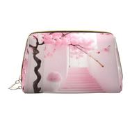 WHJYCC Grande trousse de maquillage en cuir imperméable avec fermeture éclair pour femme avec fermeture éclair - Blanc - Taille unique, blanc, Taille unique