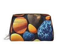 WHJYCC Grande trousse de toilette portable en cuir imperméable avec fermeture éclair pour femme avec fermeture éclair - Blanc - Taille unique, blanc, Taille unique