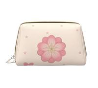 WHJYCC Little Pink Cherry Blossoms Trousse de toilette en cuir imperméable pour femme avec fermeture éclair, essentiels de voyage, blanc, taille unique, blanc, Taille unique