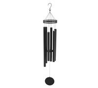 WHL Alexanders Carillon éolien de 81,3 cm pour extérieur pour décoration de jardin et terrasse - Tons mélodiques apaisants - Cadeau commémoratif pour la perte d'un être cher (81,3 cm, noir)