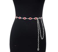 WHL Alexanders Chaîne de ceinture avec pierres précieuses incrustées - Décoration décontractée - Pour femme - Convient pour les fêtes de mariage - Accessoires de bijoux