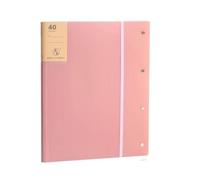 WHL Alexanders Lot de 2 classeurs A3 à 40 pochettes pour la maison, l'école, le bureau (rose)