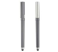 WHL Alexanders Lot de 2 stylos à encre gel de type couverture ouverte de 0,5 mm à séchage rapide pour journal, écriture, devoirs, étude, encre noire