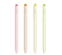 WHL Alexanders Lot de 4 stylos à encre gel de 0,5 mm de diamètre - Stylo signature à séchage rapide pour journal intime, écriture, torsion - Encre noire