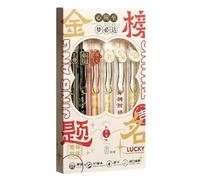 WHL Alexanders Lot de 6 stylos à encre gel à pointe fine de 0,5 mm pour salle de classe, bureau et utilisation à la maison, ce qui signifie que l'examen se passera bien