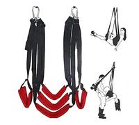WHL balancoire de plafond pivotante de luxe à 360 ° avec coussin à 3 couches pour jeux d'intérieur Adultes Šêx Toysper Šêxy Šêssô Kit de manches sangles de balançoire de yoga