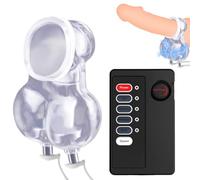 WHL BDSM sac électrique pour testicules fermeture housse pénis et avec blocage de l’érection hommes stimulation SM idéal la masturbation les expériences érotiques