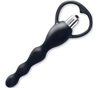 WHL Vibromasseur anal chapelet 19 cm Ø1,8-3,3 cm silicone plug anal vibrant jouet anal prostatique pour homme femme stimulation profonde perles anales jouet sexuel adulte