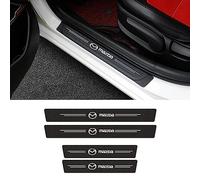 WHLFC 4 Pièces Protections de Seuil de Portière de Voiture pour Mazda CX-80 PHEV 2024, Autocollant Seuil Porte Anti-Rayures Voiture Accessoires
