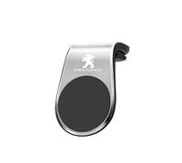 WHLFC Support Aimant Téléphone pour Peugeot 2008-e II Electric Year from 2019, 360° Rotation Porte Téléphone Porte Smartphone Voiture Aimanté Accessoire Intérieur,Silver