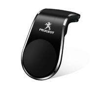 WHLFC Support Aimant Téléphone pour Peugeot 2008-e II Electric Year from 2019, 360° Rotation Porte Téléphone Porte Smartphone Voiture Aimanté Accessoire Intérieur,Black