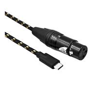 Whltzf 1/1 5 / 2m Femelle 3pin USB C Câble USB C À 3pin Cordon Femelle pour Les Microphones Connexion Tablettes Smartphones Tablettes Microphone Adaptateur Dynamique