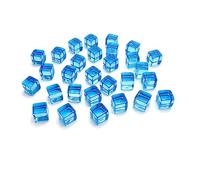 Whltzf 200pcs 8 Mm Dices Acryliques Vierges 6 Siaxes Rôles Clairs Jouent Les Dés Puzzle Jeu Jeu Plateau Cube Fête