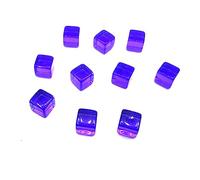 Whltzf 200pcs 8 Mm Dices Acryliques Vierges 6 Siaxes Rôles Clairs Jouent Les Dés Puzzle Jeu Jeu Plateau Cube Fête