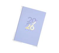 Whltzf Agenda académique 2026 journalier 2026 en cuir avec 320 pages lignées pour homme et femme