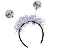 Whltzf Bandeau à cheveux avec boule disco pour fêtes, concerts - Réfléchissant - Accessoire de cheveux unisexe pour adultes et adolescents