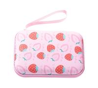 Whltzf Boîte de rangement carrée à motif dessin animé - Coque flexible - Interne en maille - Pour gadgets, cosmétiques, outils - Fermeture éclair lisse - Accessoires de voyage