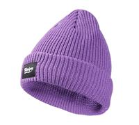Whltzf Bonnet tricoté réfléchissant pour aventure nocturne multi-usage crâne tendance sans bord pour activités quotidiennes nocturnes randonnée casquettes réfléchissantes, violet, Taille unique