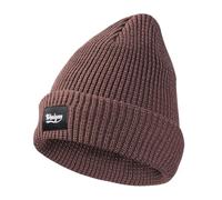 Whltzf Bonnet tricoté réfléchissant pour aventure nocturne multi-usage crâne tendance sans bord pour activités quotidiennes nocturnes randonnée casquettes réfléchissantes, marron, Taille unique