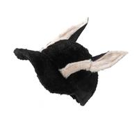 Whltzf Casquette de baseball populaire en peluche avec oreilles de chien coupe-vent pour activités de plein air à long bord réglable pour un usage quotidien Casquettes décontractées, Noir , Taille
