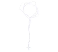 Whltzf Chapelet unique tissé à la main avec nœud croisé élégant en coton - Accessoire de bijoux pour la paix spirituelle - Accessoire tendance