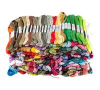 Whltzf Crafacage Stable Pollomage Broderies en Polyester Vif Essentiel pour Croix Coux Fil Robuste Doux pour L'ensemble Broderie Débutant À L'aiguille
