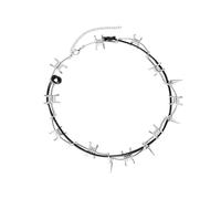 Whltzf Élégant collier gothique avec pendentif épine pour ajouter une touche d'élégance à votre look quotidien. Accessoire de mode gothique