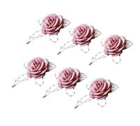 Whltzf Lot de 6 épingles à fleurs sophistiquées pour mariés et mariés - Élégantes fleurs - Fait à la main
