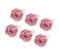 Whltzf Lot de 6 épingles à fleurs sophistiquées pour mariés et mariés - Élégantes fleurs - Fait à la main