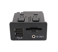 Whltzf Mise à niveau des interfaces sonores du véhicule avec lecteur de cartes adaptateur de port USB FL3T-14F014-AA Pièce de rechange pour voiture améliore la conduite