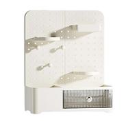 Whltzf Organisateurs de collection multi-compartiments pour bureau moderne structure panneau perforé matériaux ABS panneaux transparents organiseurs de bureau pour miniatures