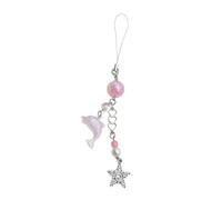 Whltzf Pendentif élégant pour téléphone portable, chaîne de téléphone portable, porte-clés, sac à dos, décorations pour les personnes à la mode en forme d'étoile