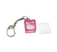 Whltzf Porte-clés transparent testeur de commutateurs avec capuchon DSA pour tester les commutateurs de clavier mécanique, jouet anti-stress, pendentif vert