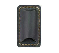Whltzf Porte-stylo en cuir synthétique 4,1 x 7,2 cm avec clip de poche pour journal, planificateur, presse-papiers, trousse faite à la main