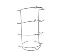 Whltzf Présentoir robuste à 4 étages avec couronne amovible pour présenter des collections, support de rangement en cristal pour bandeau à cheveux, unité d'exposition