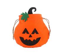 Whltzf Sac réutilisable en flanelle douce pour Halloween, citrouille, bonbons, Modèle A, Taille unique