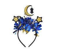 Whltzf Serre-tête confortable pour l'Aïd avec poudre scintillante lune et étoile pour tous les âges