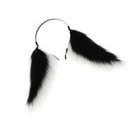 Whltzf Serre-tête en peluche avec oreilles d'animal en fourrure pour cosplay, déguisement pour femme, fête à thème, animation, bandeau pour costume