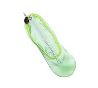 Whltzf Trousse à crayons faite à la main en forme de chaussure de ballet - Texture en tissu - Convient pour l'école ou le bureau - Avec détails brodés, Vert