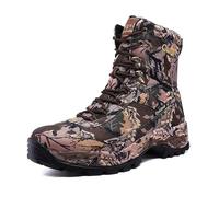 WHLWDH Neu Bottes de chasse imperméables pour hommes avec motif camouflage, bottes tactiques militaires, chaussures d'extérieur respirantes et antidérapantes, bottes de jungle légères,B-43