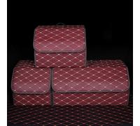 WHLXQ Rangement Coffre de Voiture pour Lexus UX 250h Hybrid, Organisateur Voiture Coffre Pliable étanche, Accessoires D'intérieur de Voiture,Red-L